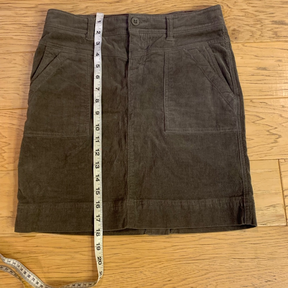 The North Face Olive Green Corduroy Skirt